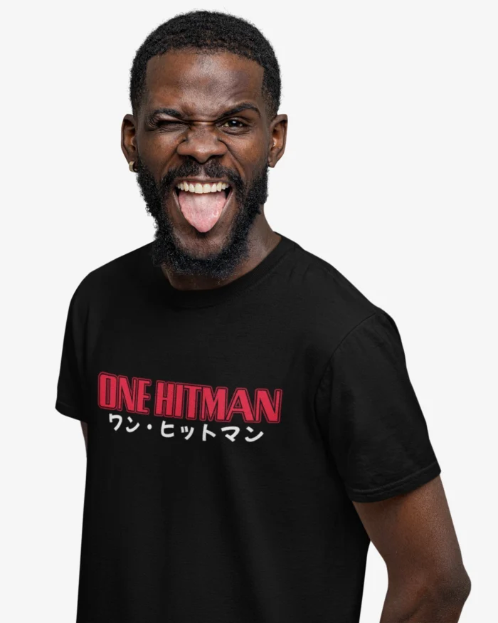 Hitman Typographic Black T shirt 1